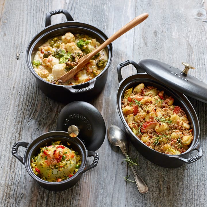 ヴィンテージココット ラウンド 12cm, Black STAUB | ストウブ