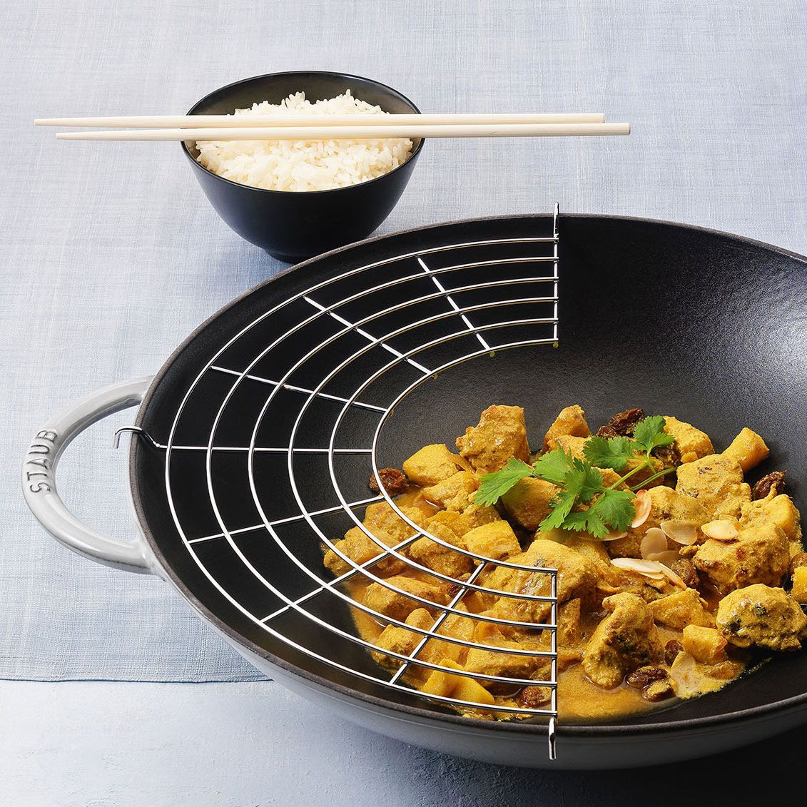 STAUB | ストウブ からのウォック ガラス蓋付 Ø37 cm 5.7 L