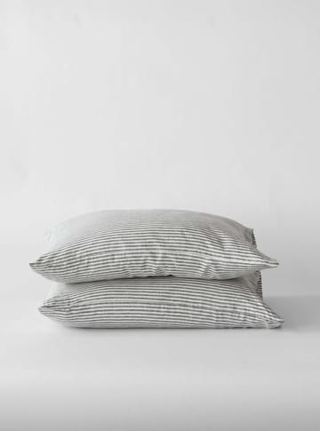 ストーンウォッシュ リネン ピローケース 50x70 cm 2-pack - Grey-white - Tell Me More | テルミーモア