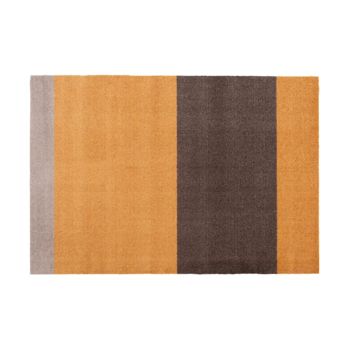 Stripes by tica. horizontal. ホールウェイラグ - Dijon-brown-sand. 90x130 cm - tica copenhagen