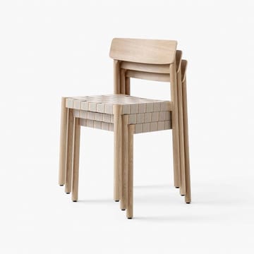 Betty TK1 チェア - Oak, natural braided linen band seat - &Tradition | アンドトラディション