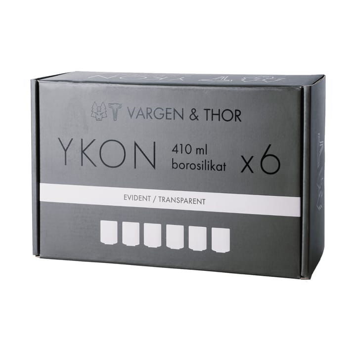 YKON グラス 41 cl 6個セット, Evident transparent Vargen & Thor