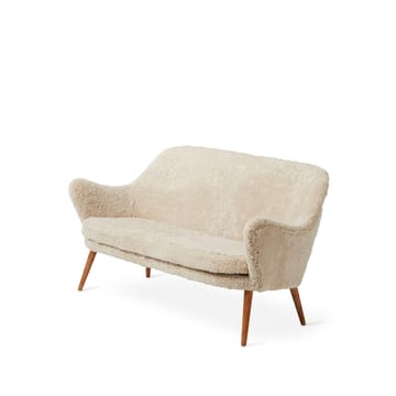 Dwell ソファー - 2-seat sheepskin moonlight. leg in smoked oak - Warm Nordic