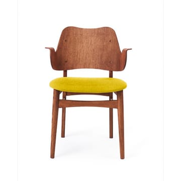 Gesture チェア, 布張りシート - Fabric yellow, oiled teak oak legs - Warm Nordic