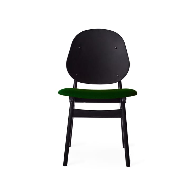 Noble チェア - Fabric moss green, black lacquered beech legs - Warm Nordic