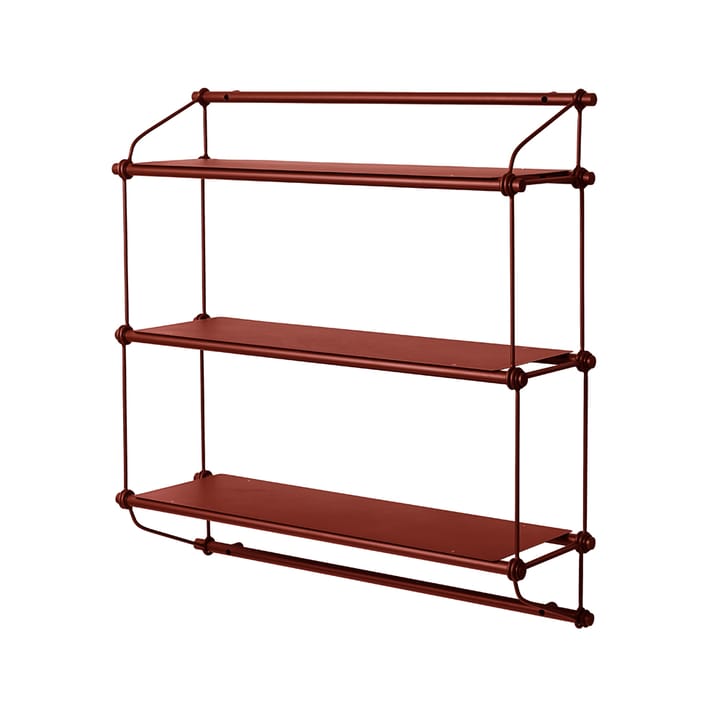 Parade シェルフ, Oxide red, 3 shelves Warm Nordic